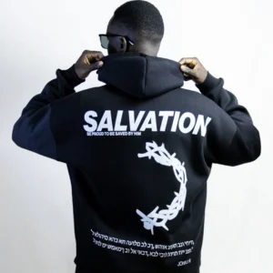 HOODIE NOIR SALVATION - Half Crown